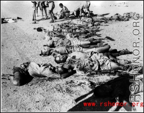 The aftermath of a bomb accidently exploding during a demonstration.