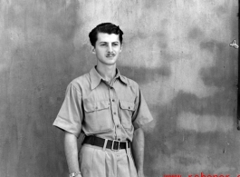 A young American serviceman in the CBI during WWII.