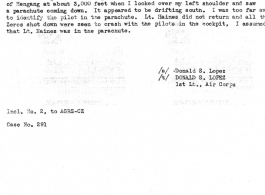 Individual Deceased Personnel File (IDPF) for Albert L. Haynes, MIA, China.