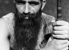 A local man in India during WWII.