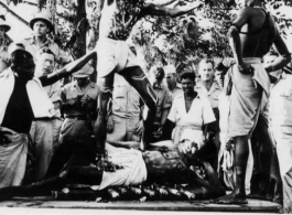 Street performers in India during WWII.