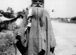 India holy man during WWII.  Photo by John P. Fallon.