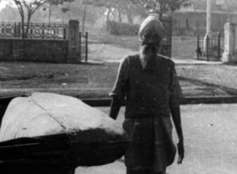 A turbaned man in India during WWII.