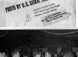 Images of a party and dance at the Hostel #10 Officer's Club on January 19, 1945.  Images provided by Dorothy Yuen Leuba.