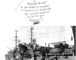 Ship back home to US after war. "Homeward Bound! Kai Yuan (truck) to Kunming (air) to Calcutta (air) to Karachi, this ship through Suez Canal and Mediterranean Sea) to New York. (Whoopee!!!)"  Photo from Wesley Furste.