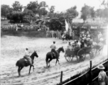 A GI and Allied rodeo at Ramgarh, India, during WWII.