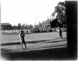 Chinese soldiers during rally, receiving shooting and other martial skills awards.