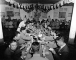 A banquet of Chinese officers (and a few American officers) at rally.