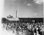 Market scene.  Scenes in India witnessed by American GIs during WWII. For many Americans of that era, with their limited experience traveling, the everyday sights and sounds overseas were new, intriguing, and photo worthy.
