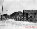 Chinese troops marching near Liuzhou in 1945.