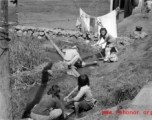 Local people in washing clothes in Yunnan province, China.