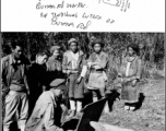 US Army Combat Artist Sgt. R. Zounes draws Lisu Burma Road worker on the Tengchong cutoff of Burma Road.  Photo by Syd Greenberg.