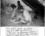 Japanese soldiers captured when Sung Shan Mountain fell to the Chinese 8th Army. Photo taken on or around August 23, 1944.