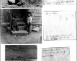 Road engineering, children, and water wheel in China during WWII.